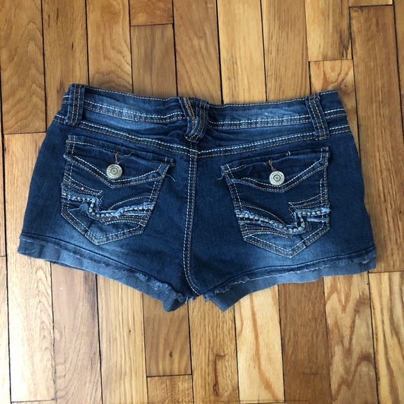 Medium Rise Jean Shorts - Picture 2 of 2
